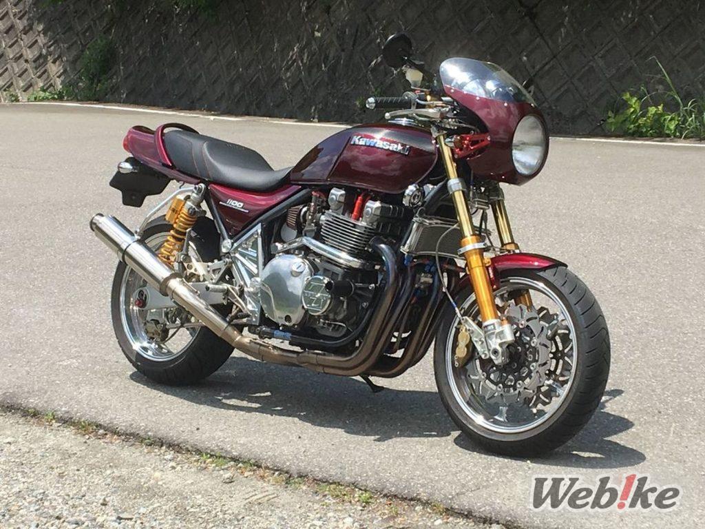 Phong cách điêu khắc với các bộ phận tùy chỉnh do chủ sở hữu chế tạo: KAWASAKI ZEPHYR1100 Custom